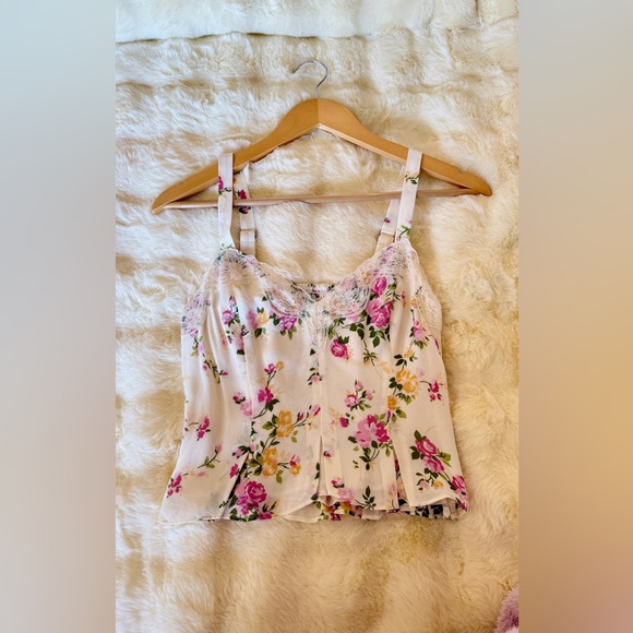 Reformation Floral Midi Dress - White and Pink - Picture 7 of 16